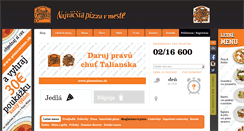 Desktop Screenshot of pizzamizza.sk